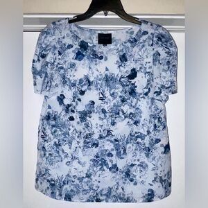 Alex Marie Blue Floral Blouse